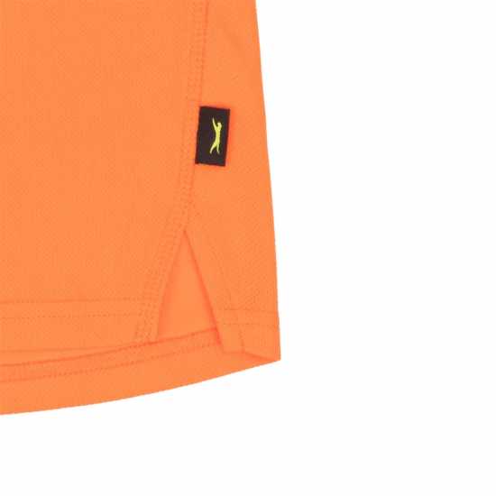 Slazenger Детска Блуза С Яка Court Polo Shirt Junior Оранжево Детски тениски тип поло