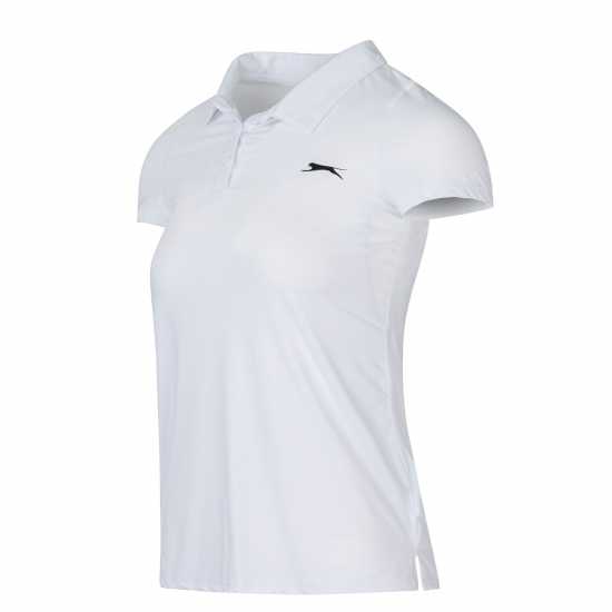 Slazenger Дамска Блуза С Яка Court Polo Shirt Ladies  - Дамски тениски с яка