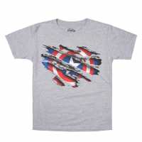 Marvel Comics Captain America T-Shirt Cpt America Trn Детски тениски и фланелки