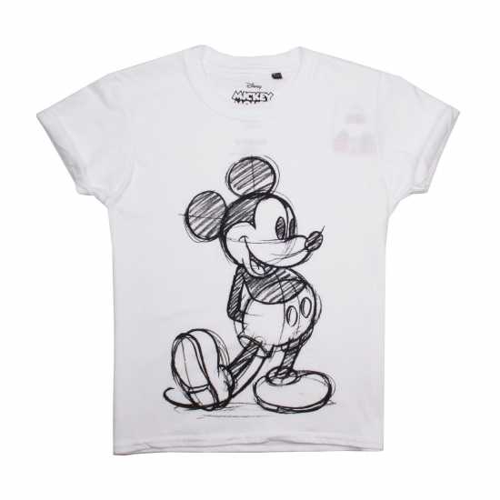 Детски тениски и фланелки Disney Mickey Sketch T-Shirt Disney Mickey Sketch T-Shirt Детски тениски и фланелки