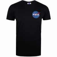 Nasa Core Logo T-Shirt Black Мъжко облекло за едри хора