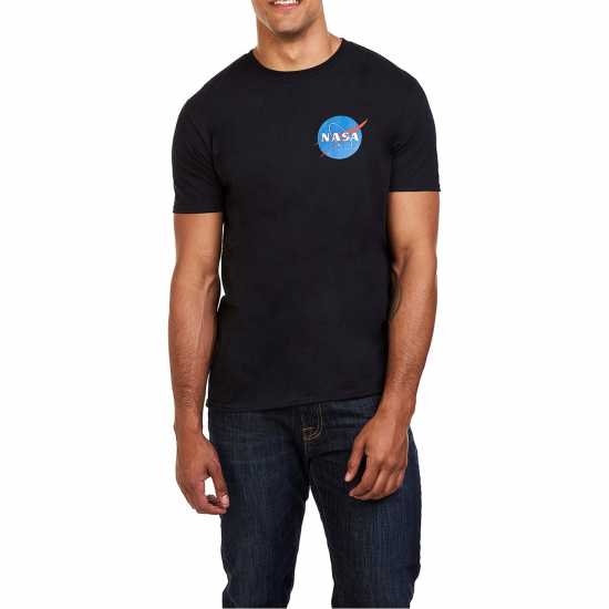 Nasa Core Logo T-Shirt Черно Мъжко облекло за едри хора