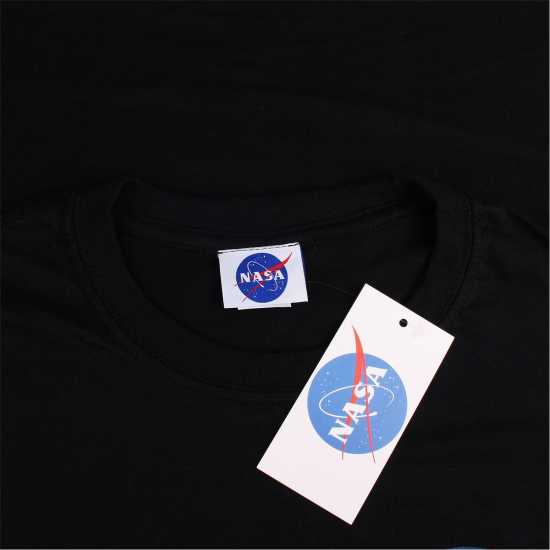 Nasa Core Logo T-Shirt Черно Мъжко облекло за едри хора