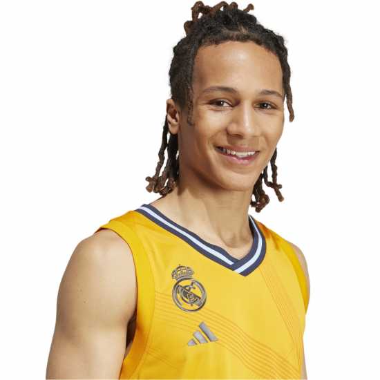 Adidas Real Madrid Basketball Shirt 2024 2025 Mens  