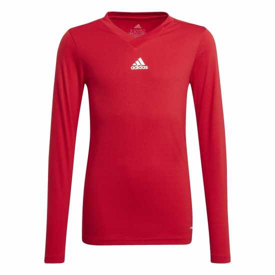 Adidas Team Base Tee Juniors Отбор Сила Червено Детски основен слой дрехи