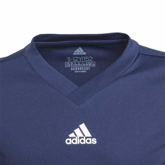Adidas Team Base Tee Juniors Отбор Нави Син Детски основен слой дрехи