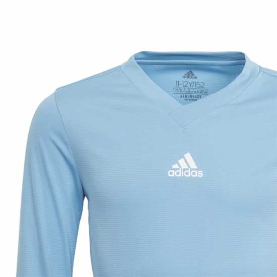 Adidas Team Base Tee Juniors Светло синьо Детски основен слой дрехи