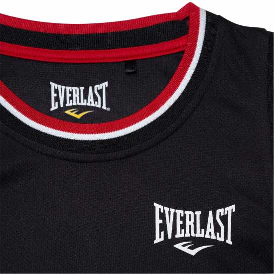 Everlast Basketball Set Junior Boys Black/Red Детски къси панталони