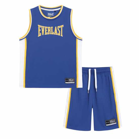 Everlast Basketball Set Junior Синьо/Жълто Детски къси панталони