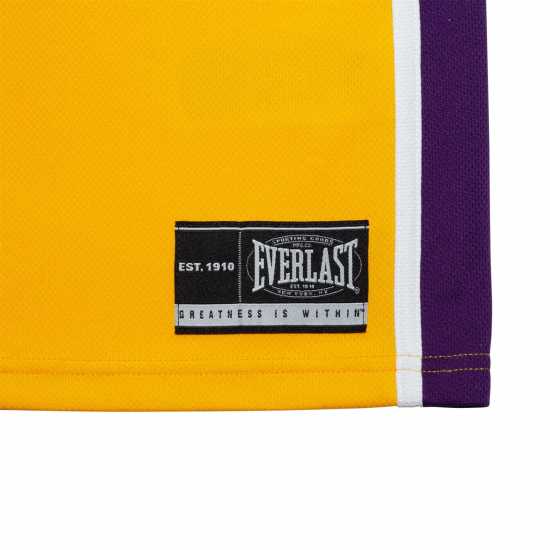 Everlast Basketball Set Junior Boys Purple/yellow Детски къси панталони