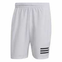 Adidas Мъжки Шорти Club 3 Stripe Shorts Mens White/Black Мъжки къси панталони