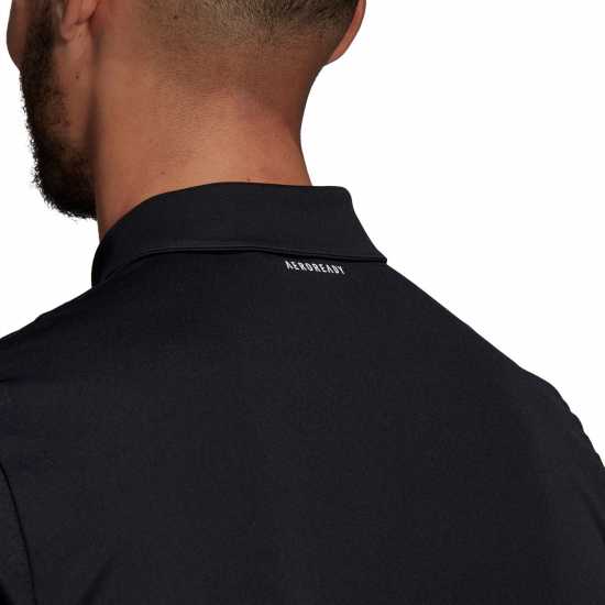 Adidas Мъжко Поло Райе Club 3 Stripe Polo Shirt Mens Черно/Бяло Мъжки тениски с яка