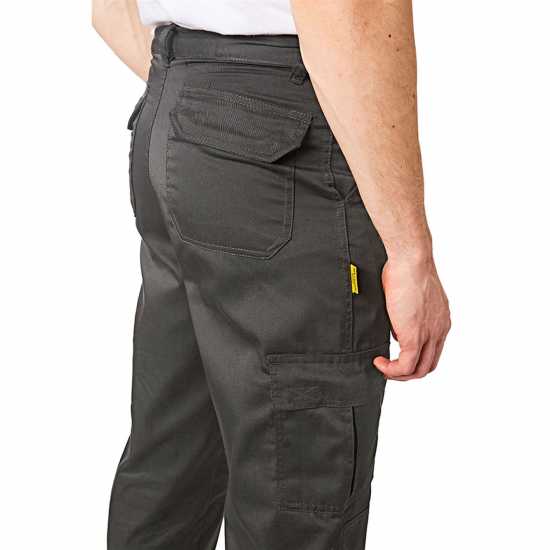 Мъжки Панталони Iron Mountain Workwear Classic Cargo Trouser Mens Grey Работни панталони