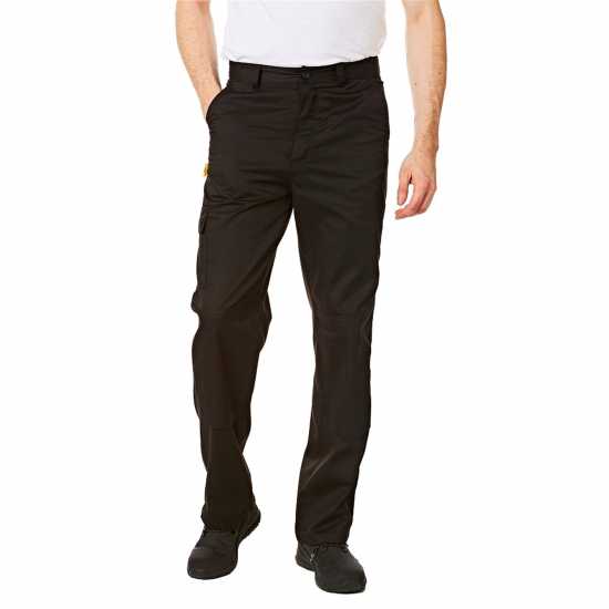 Мъжки Панталони Iron Mountain Workwear Classic Cargo Trouser Mens Black Работни панталони
