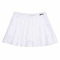Slazenger Pleated Skort Junior Girls White Детски къси панталони