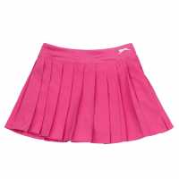 Slazenger Pleated Skort Junior Girls Pink Детски къси панталони