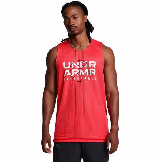 Баскетболно облекло Under Armour Armour Ua Baseline Reversible Jsy Jogger Mens Red Under Armour Armour Ua Baseline Reversible Jsy Jogger Mens Red Баскетболно облекло