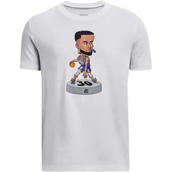 Under Armour Cry Bobblehead Ss Jn99 White Детски тениски и фланелки