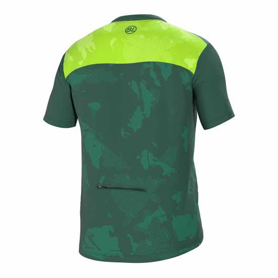 Bicycle Line Men's Nervesa Short Sleeve Upf 30+ Cycling Jersey Тъмно зелено Bicycle Line Men's Nervesa Short Sleeve Upf 30+ Cycling Jersey Тъмно зелено