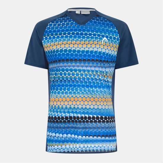 Head Men's Topspin Short Sleeve Performance T-Shirt Blue Head Men's Topspin Short Sleeve Performance T-Shirt Blue