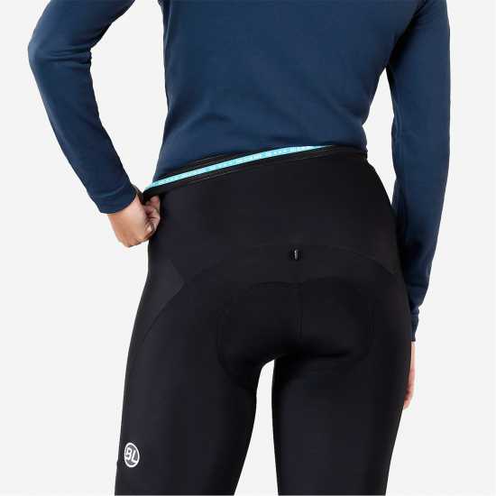 Дамски Фитнес Клинове За Тренировка Bicycle Line Soave Cycling Thermal Tights Ladies Черно/Синьо 