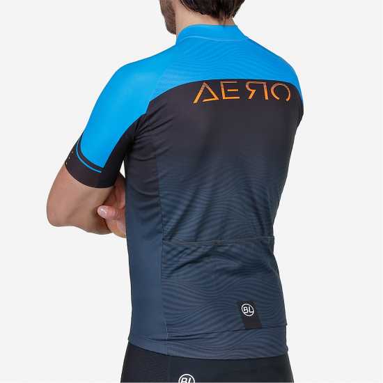 Bicycle Line Ss Zip Jersey A2 Sn99 Флуо синьо 