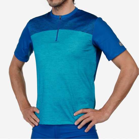 Bicycle Line Men's Sentiero Mtb Upf Protection Short Sleeve Cycling Jersey Търкоаз Bicycle Line Men's Sentiero Mtb Upf Protection Short Sleeve Cycling Jersey Търкоаз