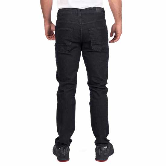 Мъжки Джинси Iron Mountain Workwear Straight Leg Work Denim Jeans Mens Black - Работни панталони
