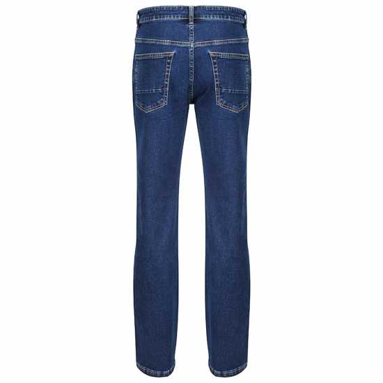 Мъжки Джинси Iron Mountain Workwear Straight Leg Work Denim Jeans Mens Blue Работни панталони