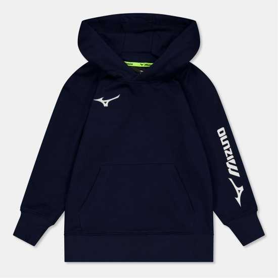 Mizuno Team Oth Jnr Hoodie Морска синьо Детски суитчъри и блузи с качулки