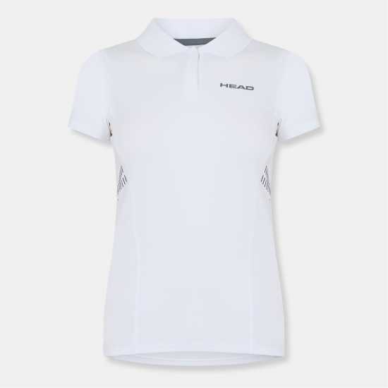 Блуза С Яка Head Women's Club Technical Short Sleeve Performance Polo Shirt White 