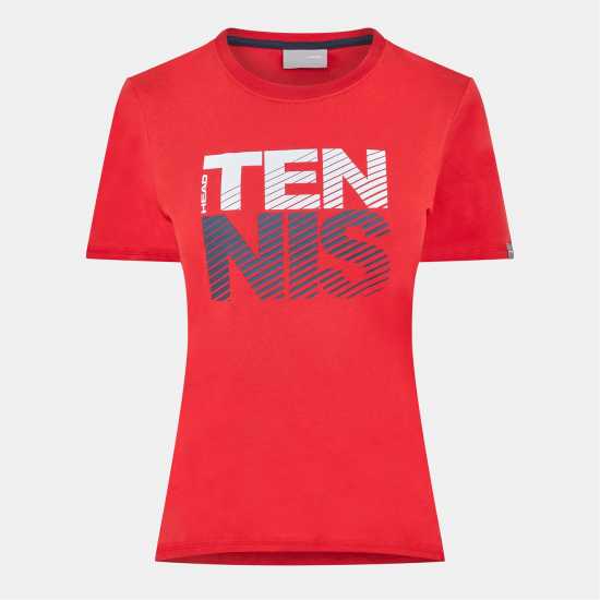 Head Women's Club Lisa Short Sleeve Performance T-Shirt Red 