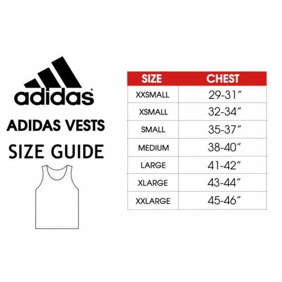 Adidas Boxing Vest Бяло Мъжко облекло за едри хора