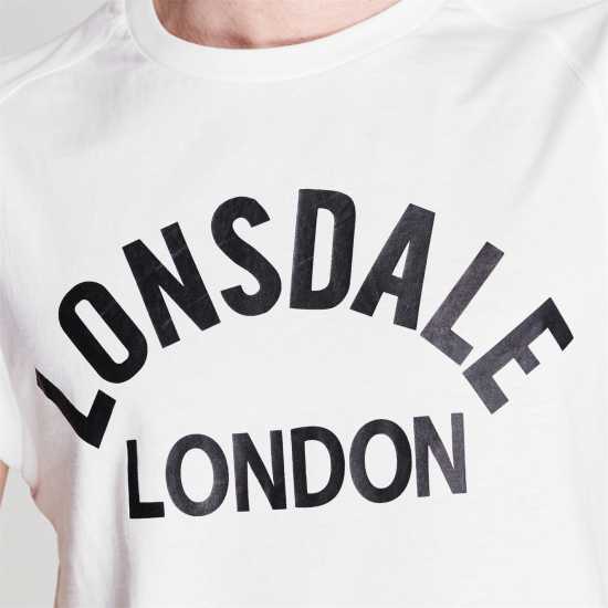 Lonsdale Box Tank Vest Mens White - Мъжки ризи