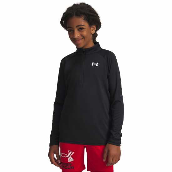 Under Armour Tech™ 2.0 ½ Zip Juniors Черно/Бяло Under Armour Tech™ 2.0 ½ Zip Juniors Черно/Бяло
