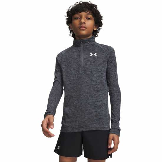 Under Armour Tech™ 2.0 ½ Zip Juniors Кастлерк / Черно Under Armour Tech™ 2.0 ½ Zip Juniors Кастлерк / Черно