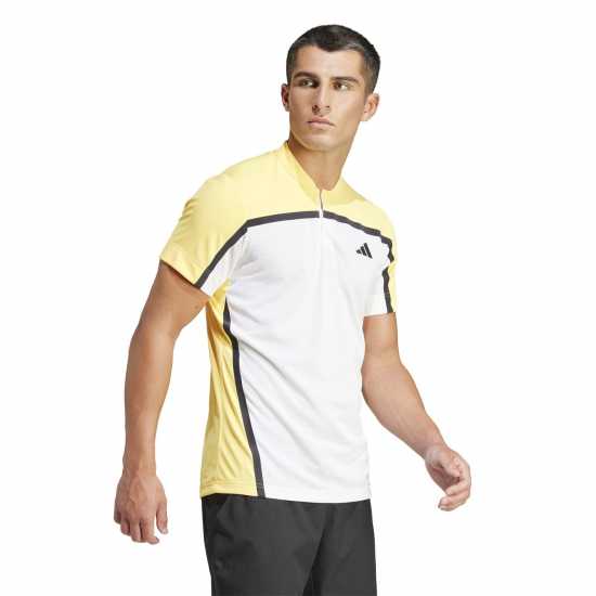 Adidas Мъжка Блуза С Яка Tennis Heat.rdy Pro Freelift Henley Polo Shirt Mens  Мъжко облекло за едри хора