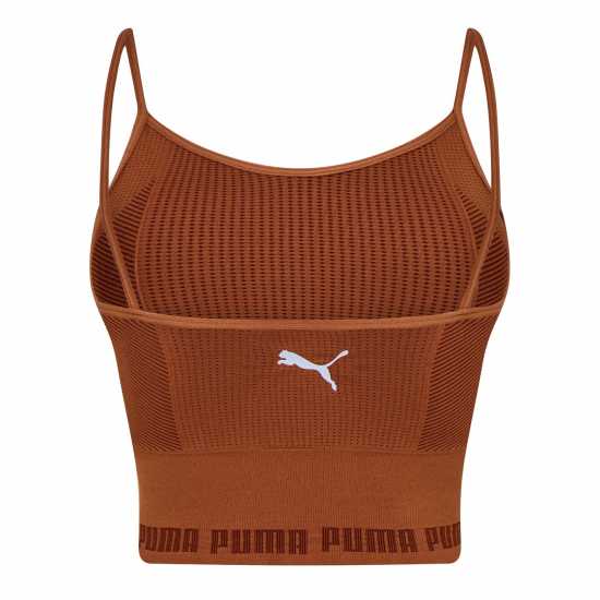 Puma Evoknit Seamless Crop Top Womens Mochbisque - Дамско облекло плюс размер