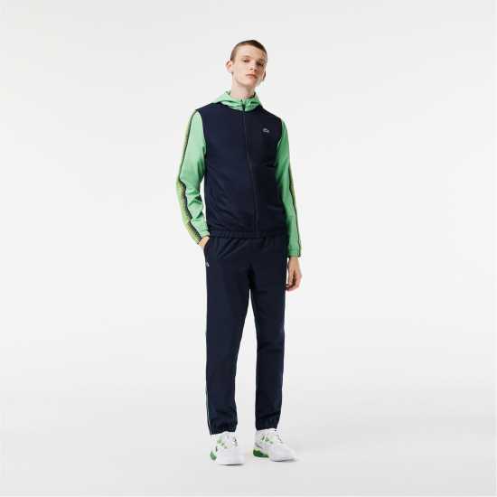 Lacoste Colour Block Tracksuit Син/Лиамоне Мъжки спортни екипи в две части