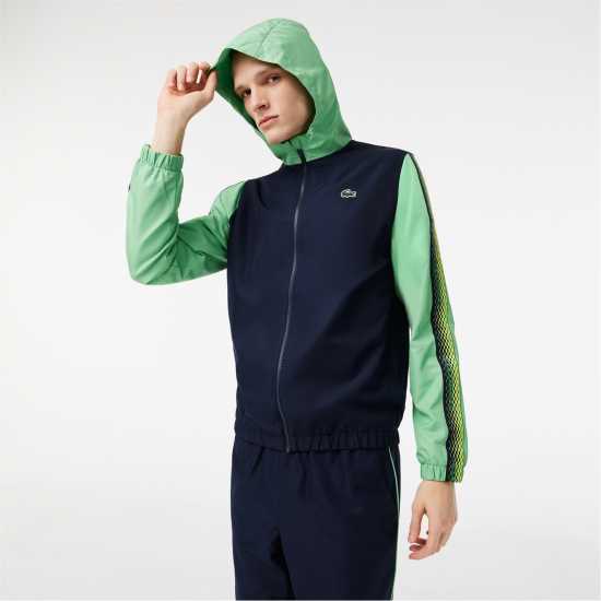 Lacoste Colour Block Tracksuit Син/Лиамоне Мъжки спортни екипи в две части