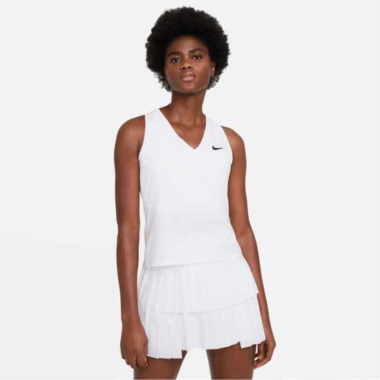 Nike Victory Women's Tennis Tank Бяло/Черно Nike Victory Women's Tennis Tank Бяло/Черно