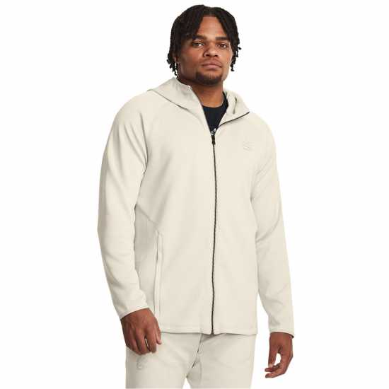 Under Armour Мъжко Яке Curry Playable Jacket Mens Бяло Мъжки суитчъри и блузи с качулки