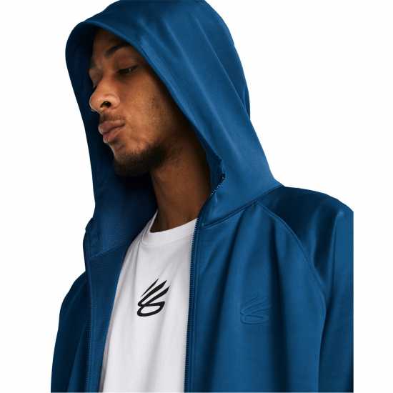 Under Armour Мъжко Яке Curry Playable Jacket Mens Синьо Мъжки суитчъри и блузи с качулки