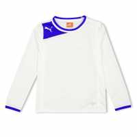 Puma (13) Fb Powercat 5.12 Ls Shirt Juniors White Puma (13) Fb Powercat 5.12 Ls Shirt Juniors White