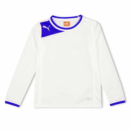 Puma (13) Fb Powercat 5.12 Ls Shirt Juniors White 