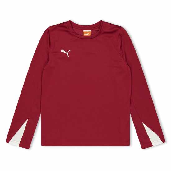 Puma (13) Team Ls Shirt Juniors Red 