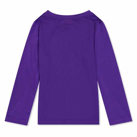 Puma (13) Team Ls Shirt Juniors Purple 
