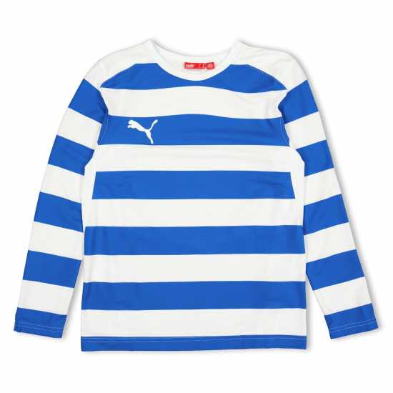 Puma Boy Hooped Ls Tee Juniors  