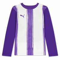 Puma Striped Ls Shirt Juniors  