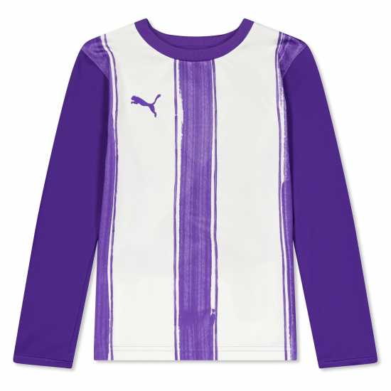 Puma Striped Ls Shirt Juniors  